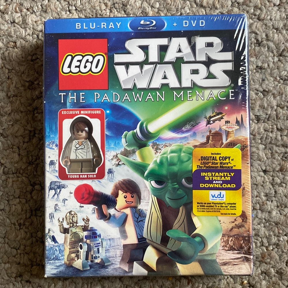 Lego Star Wars The Padawan Menace Blu-Ray DVD NEW FACTORY SEALED